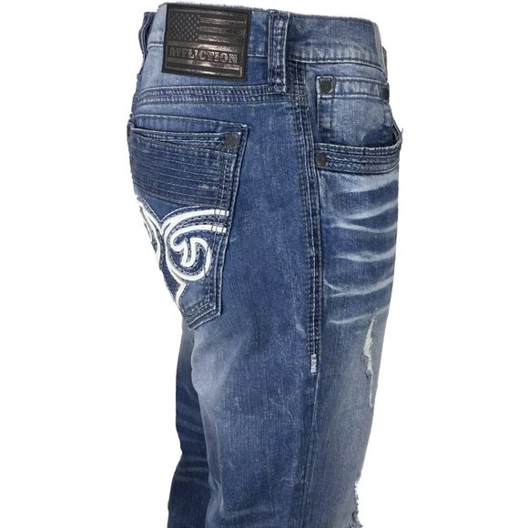 AFFLICTION Men's Denim Jeans BLAKE FLEUR LAZARUS B - Picture 12 of 12